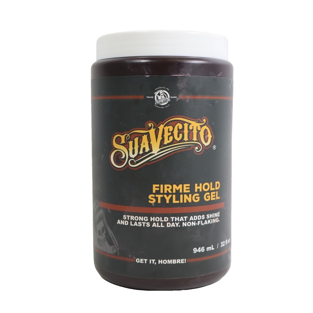 Suavecito Firme (Strong) Hold Styling Hair Gel 32 oz Tub - Original Scent
